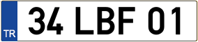 Trailer License Plate